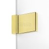 NEW TRENDY Kabina prysznicowa drzwi uchylne AVEXA GOLD SHINE Linia Platinium 110x120x200 EXK-1853/EXK-1859